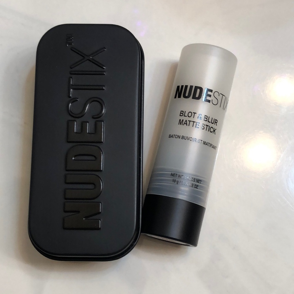 NUDESTIX Blot & Blur Matte Stick Multi Tasking Clear Balm 10g NIB